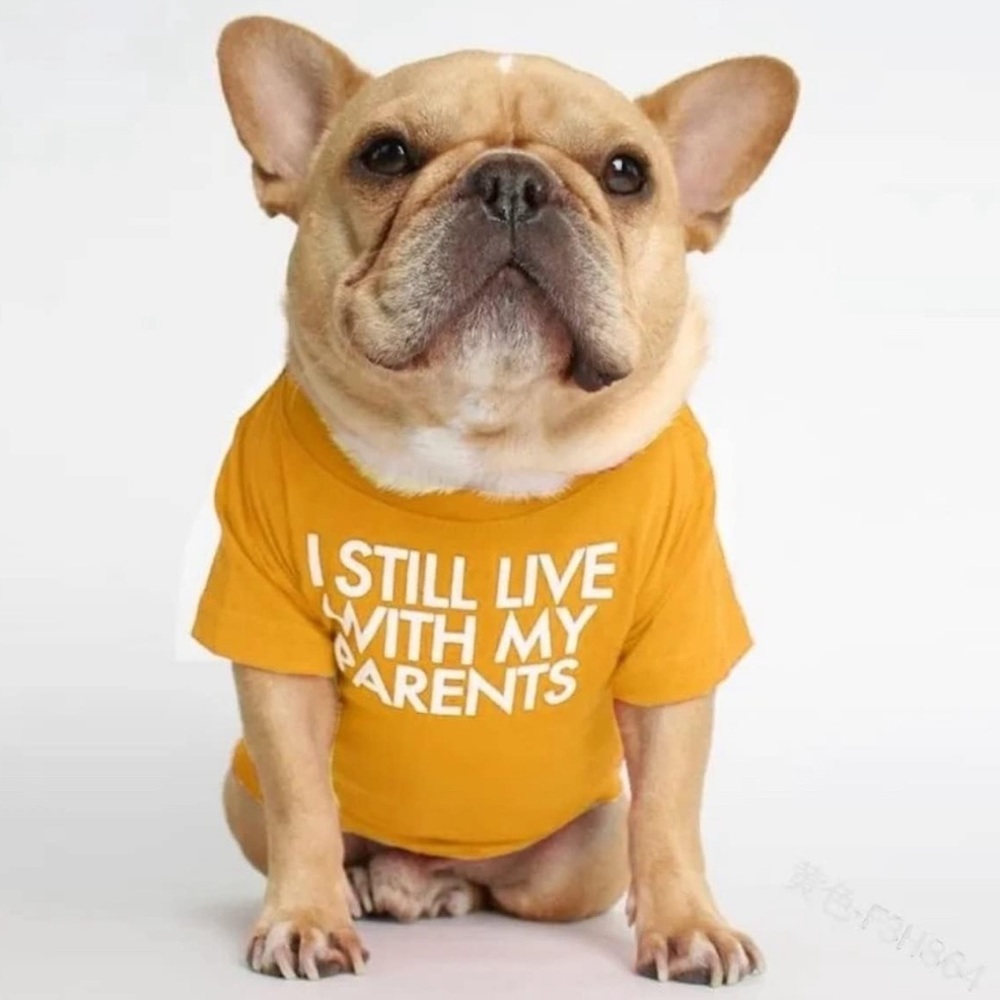I Still Live With My Parents Dog/Cat T-Shirt 🟡
